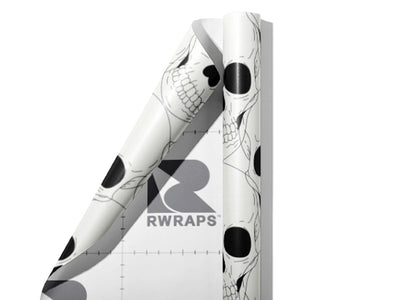 Look Away Halloween Wrap Film Sheets~Rwraps Series 914 Look Away Halloween Scrolled Sheet~3