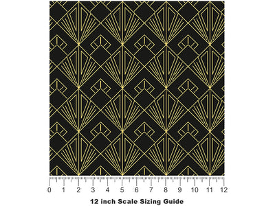 Lookie Lookie Art Deco Vinyl Film Pattern Size 12 inch Scale~Rwraps Lookie Lookie Art Deco Sizing Chart~2