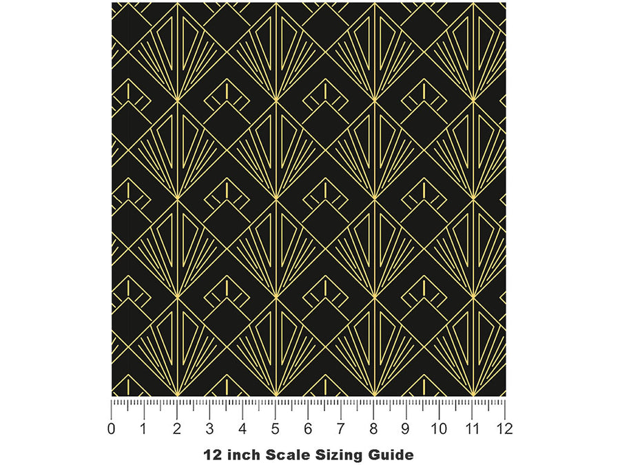 Lookie Lookie Art Deco Vinyl Film Pattern Size 12 inch Scale~Rwraps Lookie Lookie Art Deco Sizing Chart~2