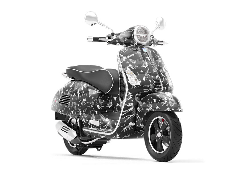 Lost Ages Dinosaur Vespa Scooter Wrap Film