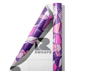 Lost Fairies Mosaic Wrap Film Sheets~Rwraps Series 914 Lost Fairies Mosaic Scrolled Sheet~3