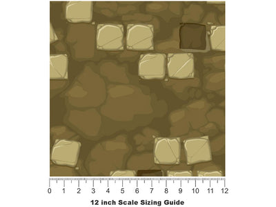 Lost Pathway Brick Vinyl Film Pattern Size 12 inch Scale~Rwraps Lost Pathway Brick Sizing Chart~3