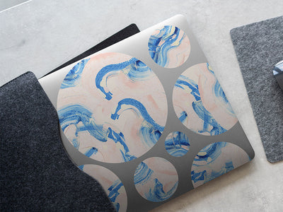 lost rivers abstract geometric DIY Laptop Stickers