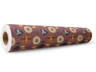 Lost Treasure Pirate Wrap Film Wholesale Roll~Rwraps Series 914 Digitally Printed Vinyl Roll~5