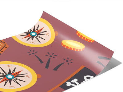 Lost Treasure Pirate Vinyl Wraps~Rwraps Series 914 Digitally Printed Vinyl Wrap~0