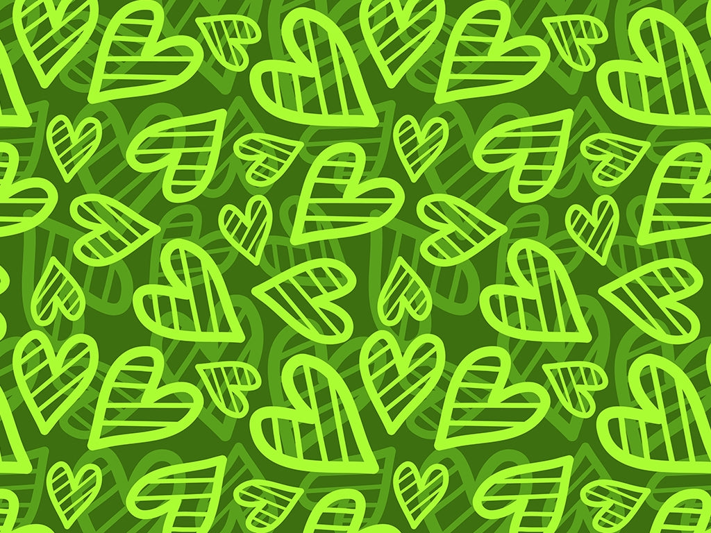 Rwraps™ Loud Proclamations Green Heart Vinyl Wrap | Heart Print