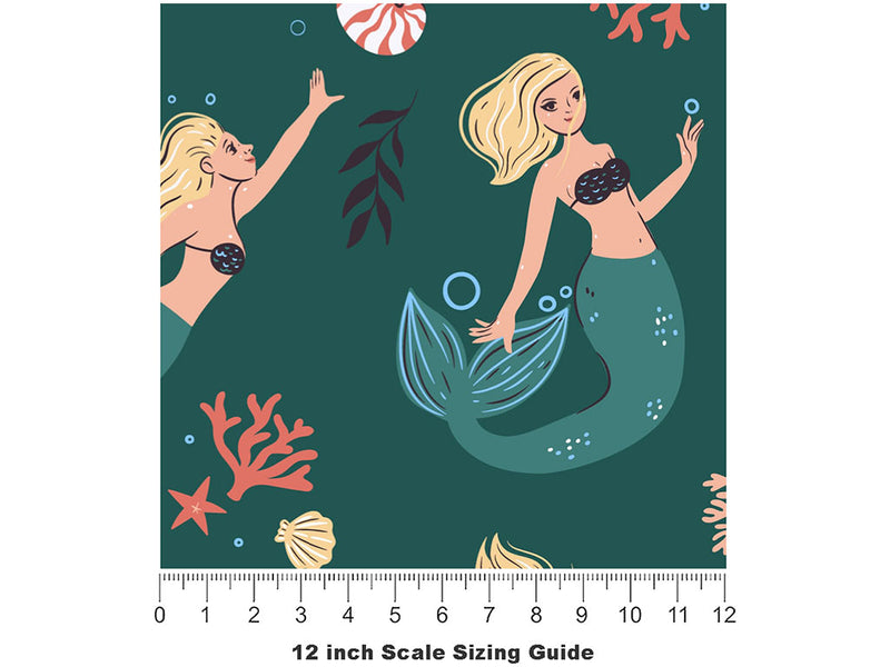 Lounge About Fantasy Vinyl Film Pattern Size 12 inch Scale~Rwraps Lounge About Fantasy Sizing Chart~2