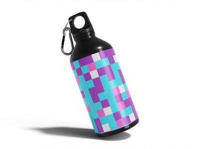 love affair pixel Water Bottle DIY Stickers