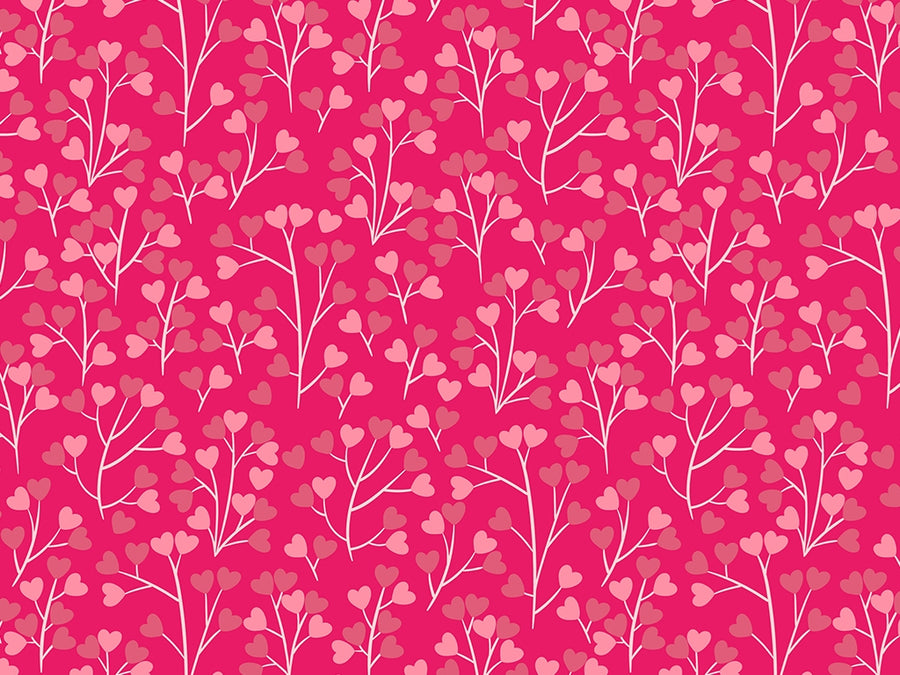 Love Blossom Heart Vinyl Wrap Pattern~Rwraps Series 914 Digitally Printed Vinyl Wrap~0