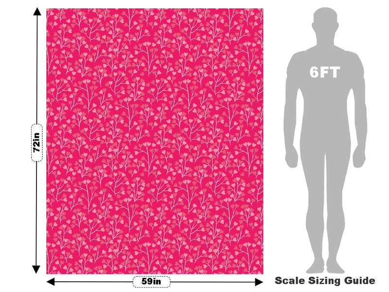 Love Blossom Heart Vehicle Wrap Scale~Rwraps Series 914 Love Blossom Heart Measurements~1