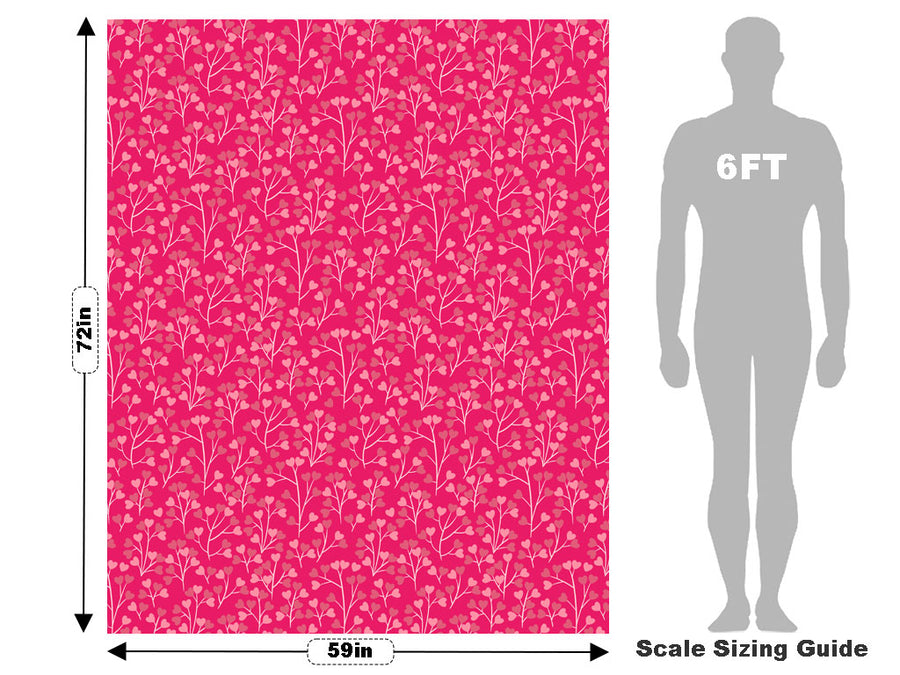Love Blossom Heart Vehicle Wrap Scale~Rwraps Series 914 Love Blossom Heart Measurements~1