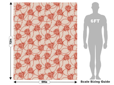 Love Chains Floral Vehicle Wrap Scale~Rwraps Series 914 Love Chains Floral Measurements~1