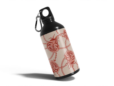 love chains floral Water Bottle DIY Stickers