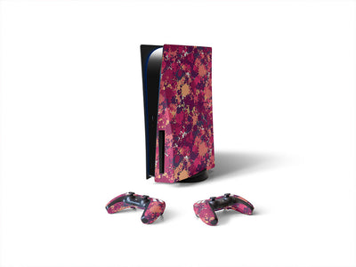 love resurrection paint splatter Sony PS5 DIY Skin