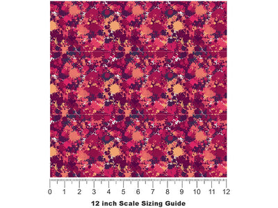 Love Resurrection Paint Splatter Vinyl Film Pattern Size 12 inch Scale~Rwraps Love Resurrection Paint Splatter Sizing Chart~2