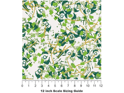 Lovely Adelaide Abstract Vinyl Film Pattern Size 12 inch Scale~Rwraps Lovely Adelaide Abstract Sizing Chart~2