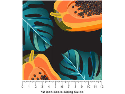Lovely Bettina Fruit Vinyl Film Pattern Size 12 inch Scale~Rwraps Lovely Bettina Fruit Sizing Chart~2