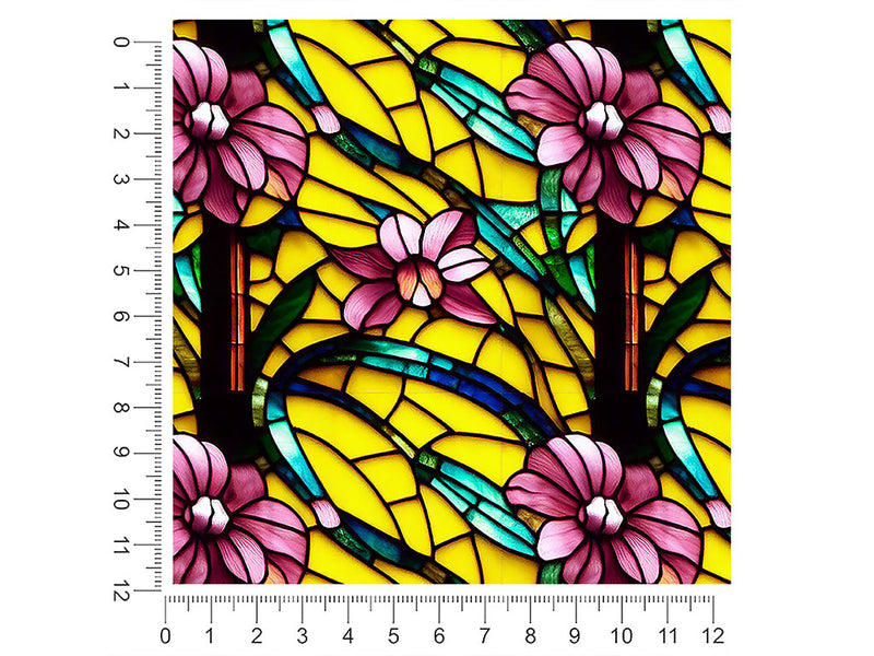 lovely day stained glass 1ft x 1ft Craft Sheets