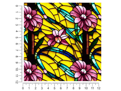 lovely day stained glass 1ft x 1ft Craft Sheets