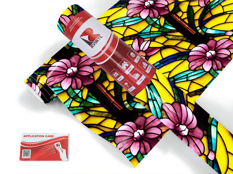 lovely day stained glass Craft Vinyl Roll