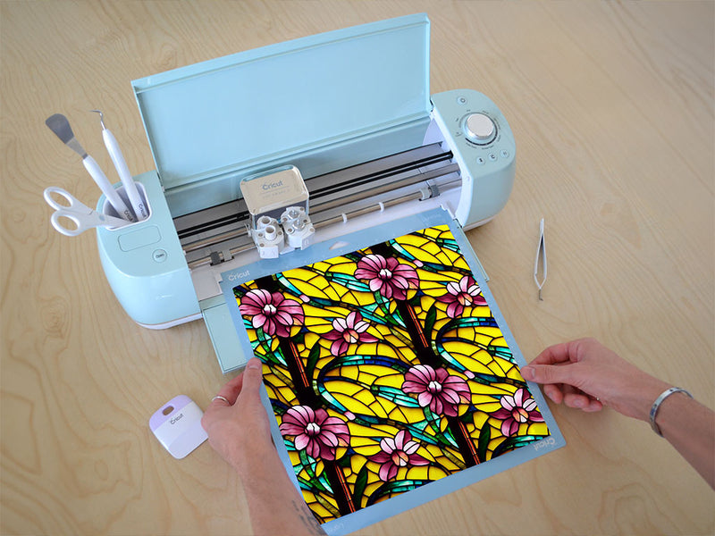 lovely day stained glass Cricut Compatible Vinyl