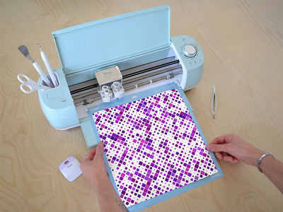 lovely iris mosaic Cricut Compatible Vinyl