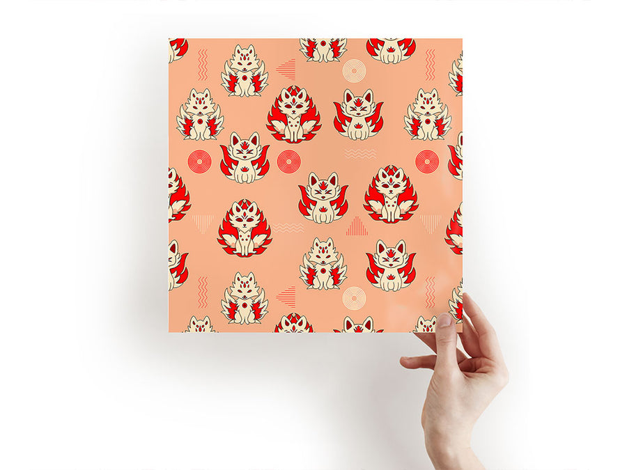 lovely kitsune animal Craft Sheets