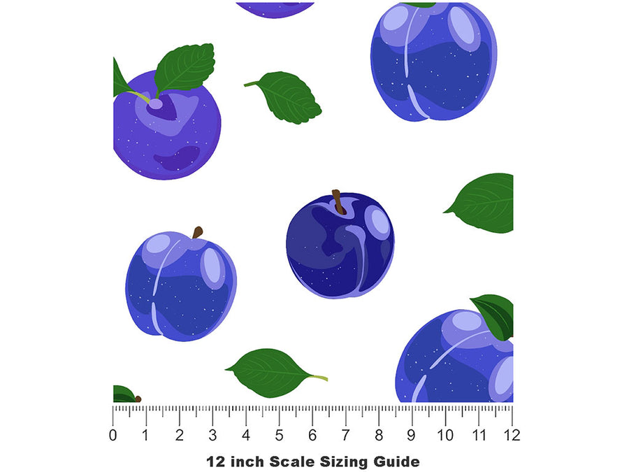 Lovely Merryweather Fruit Vinyl Film Pattern Size 12 inch Scale~Rwraps Lovely Merryweather Fruit Sizing Chart~2