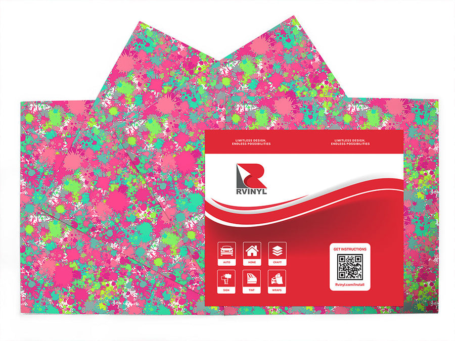 lovers spat paint splatter Craft Vinyl Sheet Pack