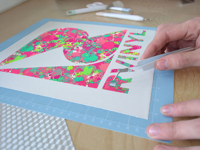 lovers spat paint splatter Easy Weed Craft Vinyl