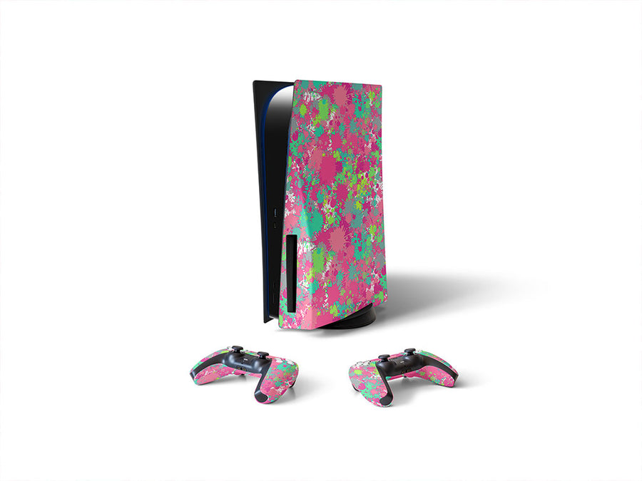 lovers spat paint splatter Sony PS5 DIY Skin