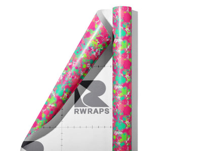 Lovers Spat Paint Splatter Wrap Film Sheets~Rwraps Series 914 Lovers Spat Paint Splatter Scrolled Sheet~3