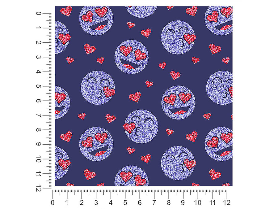 lovey dovey emoji 1ft x 1ft Craft Sheets