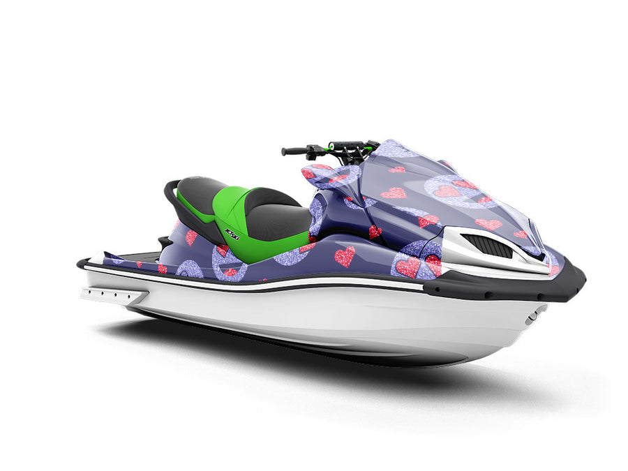 Lovey Dovey Emoji Jet Ski Vinyl Customized Wrap