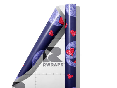 Lovey Dovey Emoji Wrap Film Sheets~Rwraps Series 914 Lovey Dovey Emoji Scrolled Sheet~3