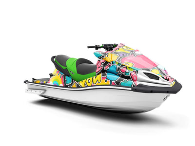 Lovey Dovey Sticker Bomb Jet Ski Vinyl Customized Wrap