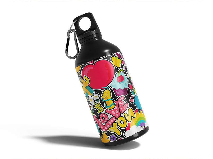 Water Bottle DIY Stickers