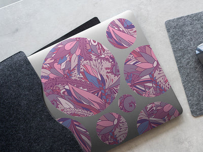 loving descent floral DIY Laptop Stickers
