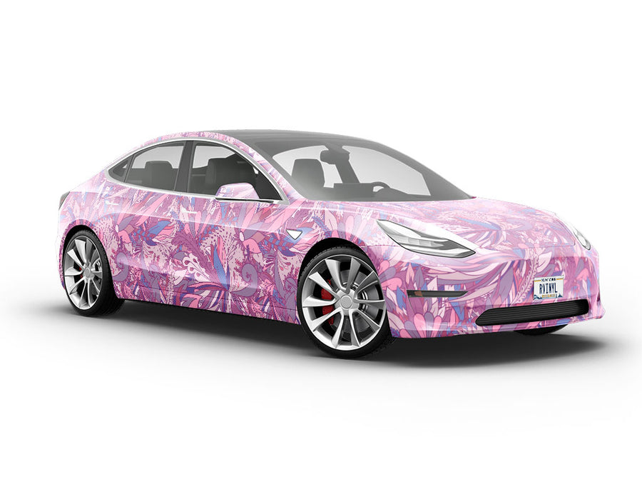 Loving Descent Floral Vehicle Vinyl Wrap