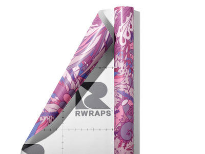 Loving Descent Floral Wrap Film Sheets~Rwraps Series 914 Loving Descent Floral Scrolled Sheet~3