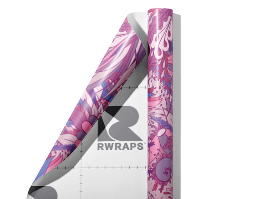 Loving Descent Floral Wrap Film Sheets~Rwraps Series 914 Loving Descent Floral Scrolled Sheet~3