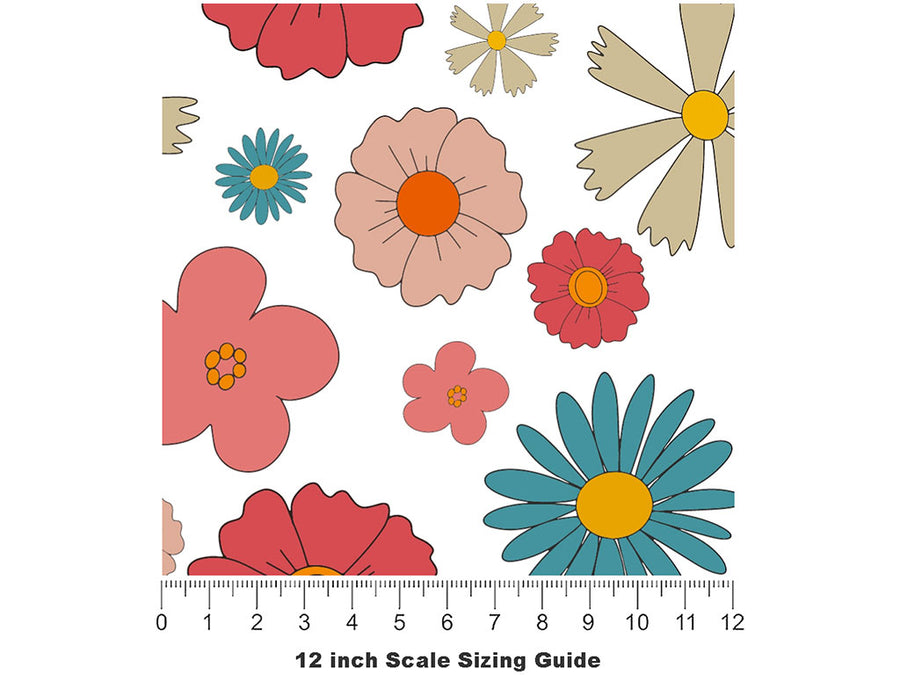 Loving Spoonful Retro Vinyl Film Pattern Size 12 inch Scale~Rwraps Loving Spoonful Retro Sizing Chart~2
