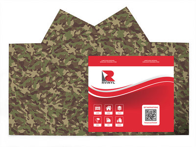 lowland plains camouflage Craft Vinyl Sheet Pack