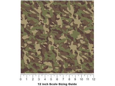 Lowland Plains Camouflage Vinyl Film Pattern Size 12 inch Scale~Rwraps Lowland Plains Camouflage Sizing Chart~3