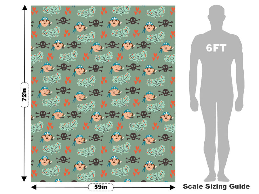 Loyal Shipmates Pirate Vehicle Wrap Scale~Rwraps Series 914 Loyal Shipmates Pirate Measurements~1
