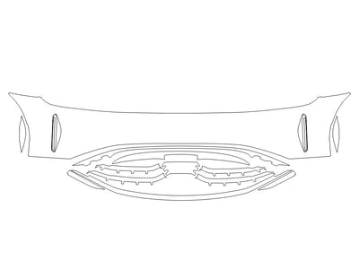 air 3M Clear Bra Bumper Precut PPF Diagram