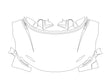 air 3M Clear Bra Hood Precut PPF Diagram