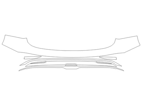 air Avery Dennison Clear Bra Door Cup Precut PPF Diagram