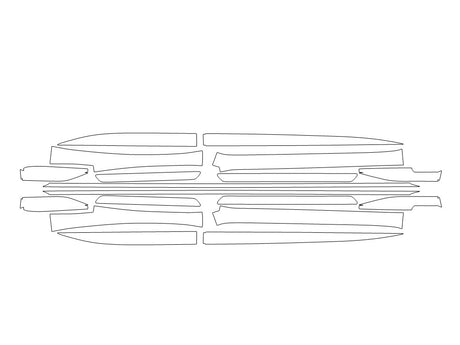 air 3M Clear Bra Door Cup Precut PPF Diagram