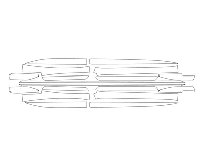 air Avery Dennison Clear Bra Door Cup Precut PPF Diagram